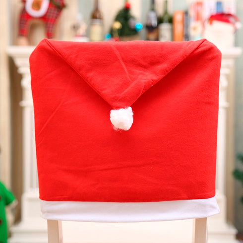 Christmas Velvet Chair Cover - Set of 4 - Uncommongifts.in